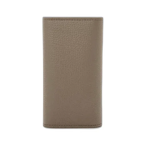 Anagram Key Case In Pebble Grained Calfskin