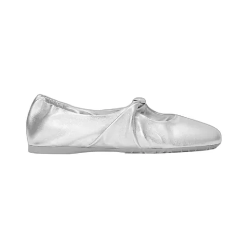 Pebble Metallic Effect Ballerina Shoes