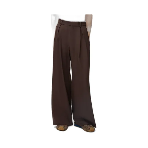 Pleated Elastic-Waist Trousers
