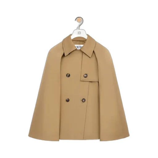 Double-Breasted High-Neck Coat