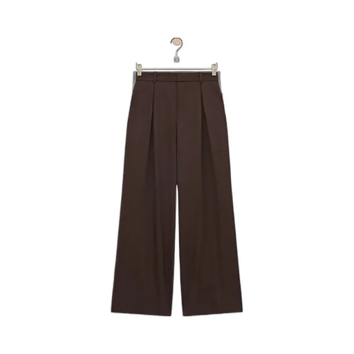Pleated Elastic-Waist Trousers