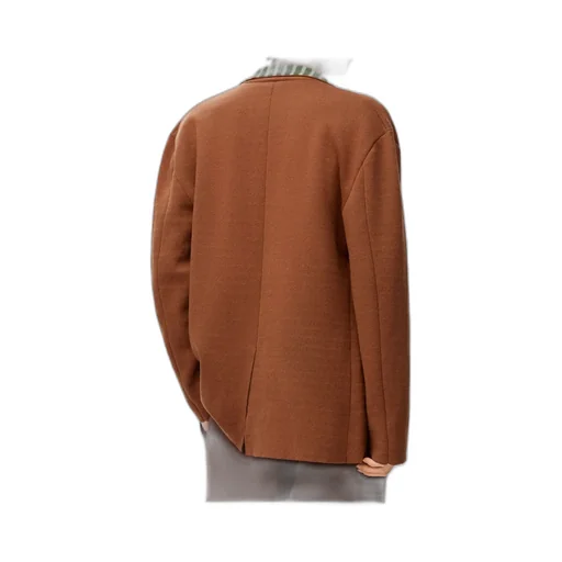Single-Breasted Striped Jacket