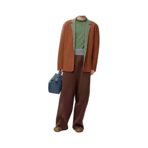 Single-Breasted Striped Jacket