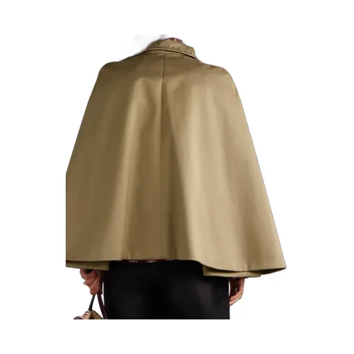 Double-Breasted High-Neck Coat