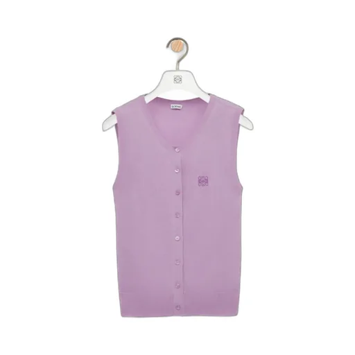 Vest In Cashmere And Silk