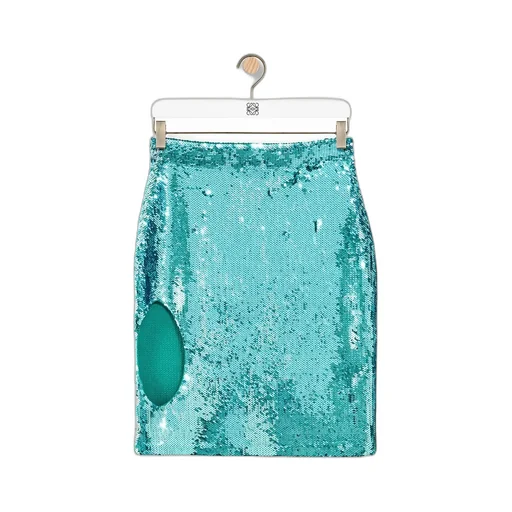 Sequin Cut-Out Skirt