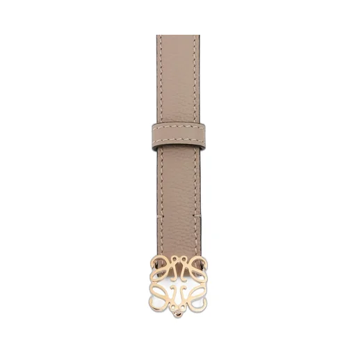 Anagram Belt In Pebble Grain Calfskin