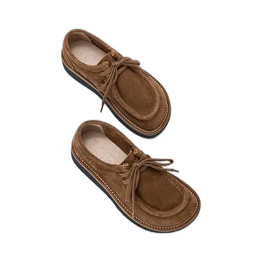 Faro Lace-Up Suede Shoes