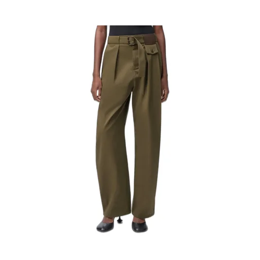 Belted Pleated Trousers
