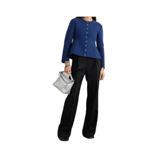 Long-Sleeved Knitted Cardigan