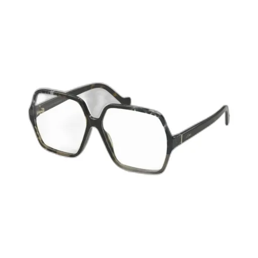 Tortoiseshell Pattern Hexagon-Frame Glasses