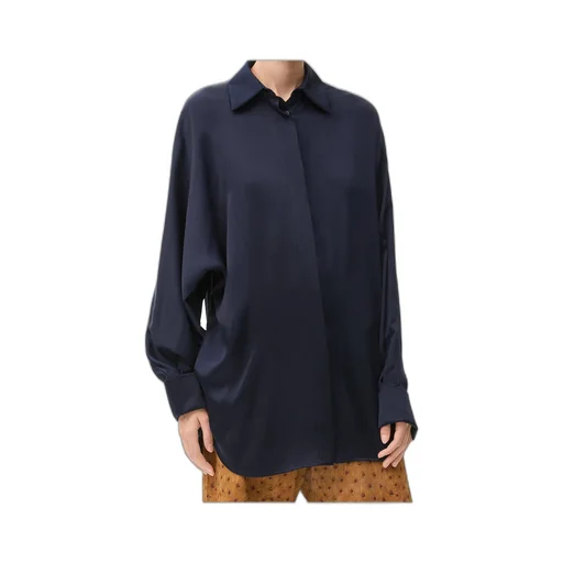 Draped Shirt In Silk