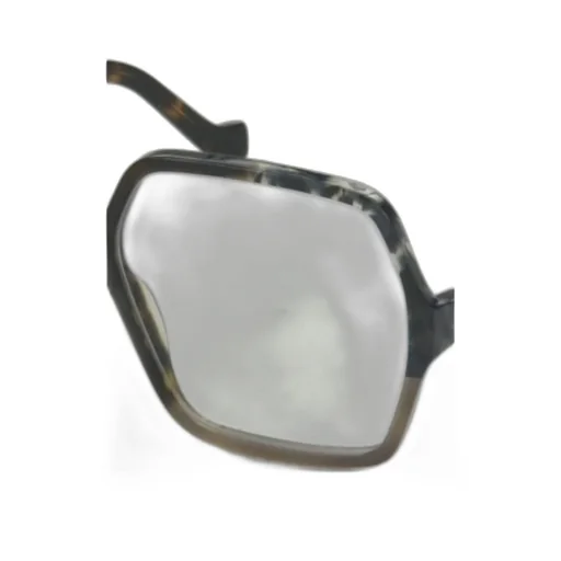 Tortoiseshell Pattern Hexagon-Frame Glasses