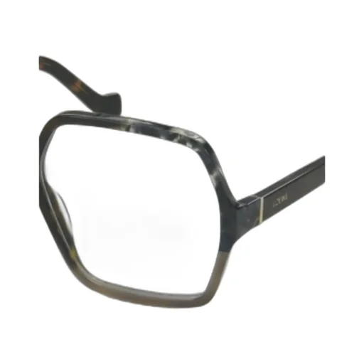 Tortoiseshell Pattern Hexagon-Frame Glasses