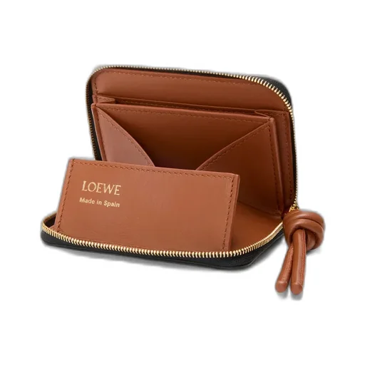 Zipped Coin Purse In Shiny Nappa Calfskin