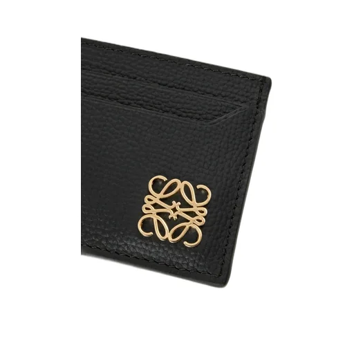 Anagram Plain Cardholder In Pebble Grained Calfskin