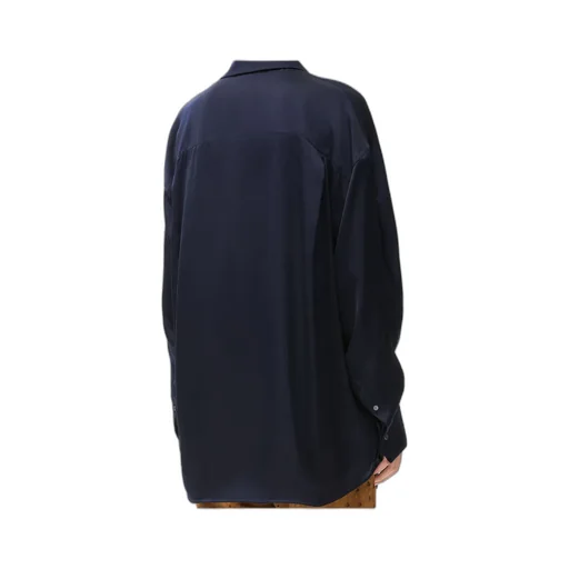 Draped Shirt In Silk