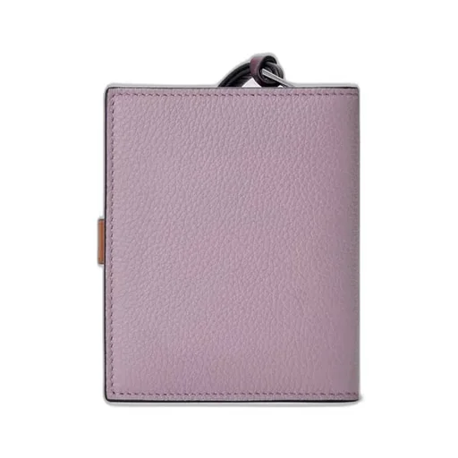 Compact Zip Wallet In Soft Grained Calfskin