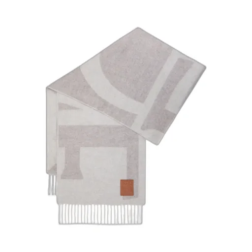 Logo Fringed Scarf