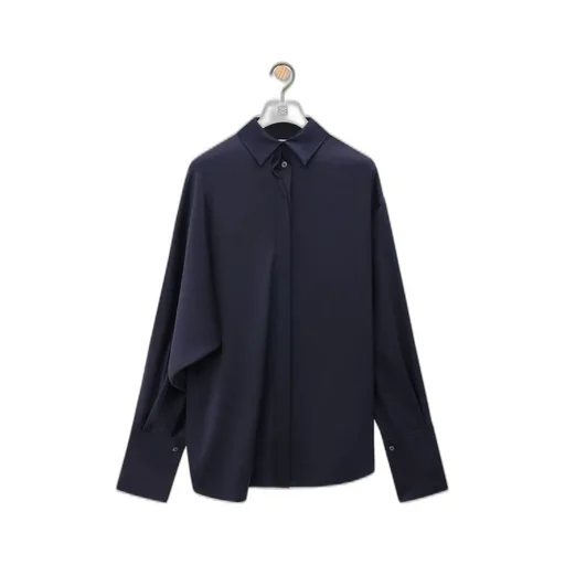 Draped Shirt In Silk
