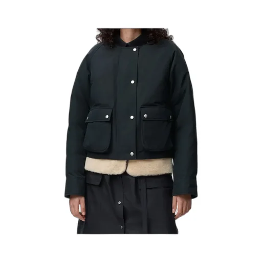 Shearling-Collar Pocket Jacket