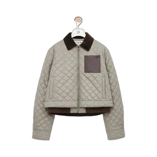 Quilted Bomber Jacket