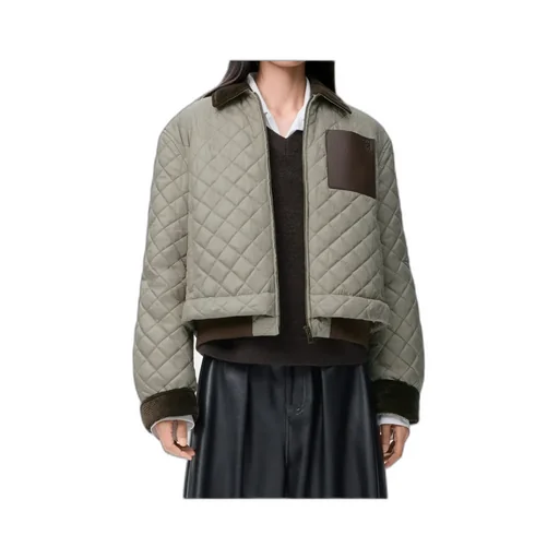 Quilted Bomber Jacket