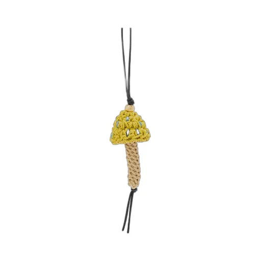 Braided Rope Mushroom Pendant