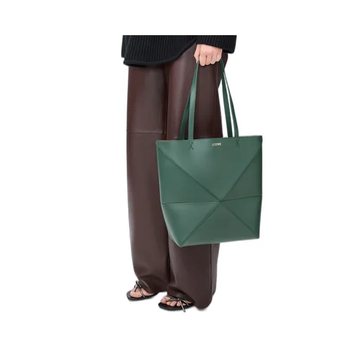 Puzzle Fold Medium Top Handle Bag