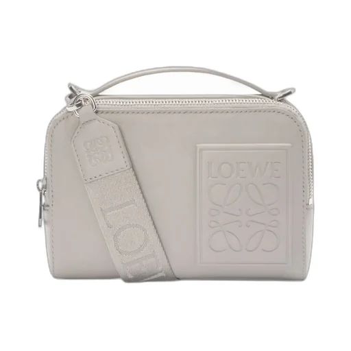 Logo Embossed Mini Camera Crossbody Bag