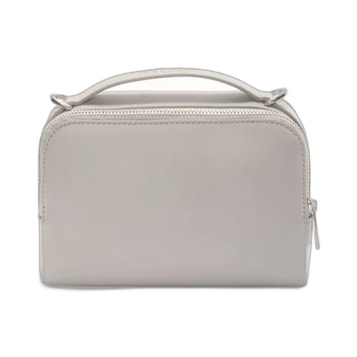 Logo Embossed Mini Camera Crossbody Bag