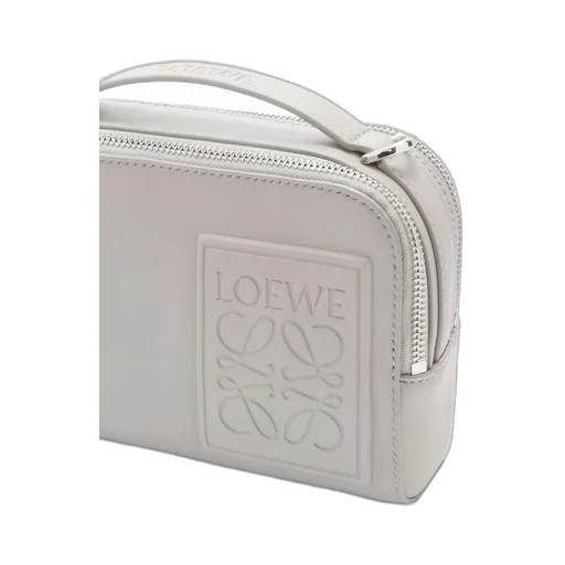 Logo Embossed Mini Camera Crossbody Bag