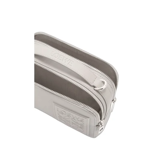 Logo Embossed Mini Camera Crossbody Bag