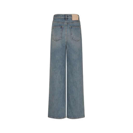Belt-Loop Wide-Leg Jeans