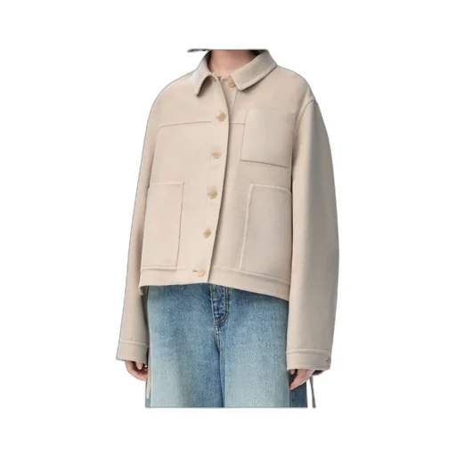 Workwear Jacket In Wool And Cashmere