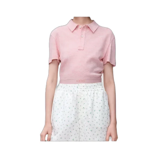 Cropped Polo Shirt