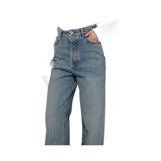 Belt-Loop Wide-Leg Jeans
