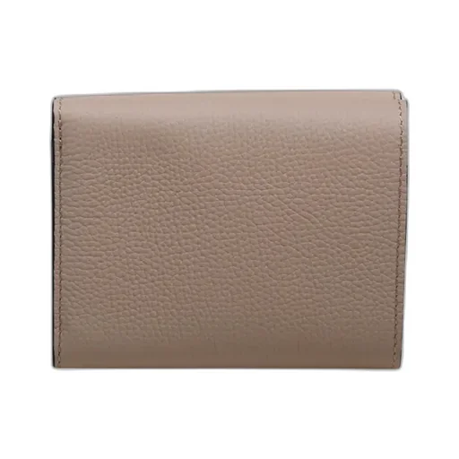 Anagram Trifold Wallet In Pebble Grained Calfskin