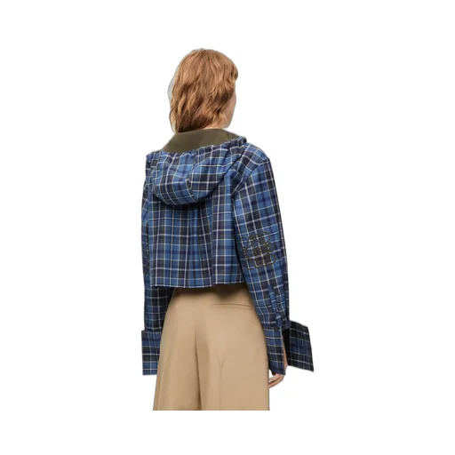 Cropped Hooded Shirt