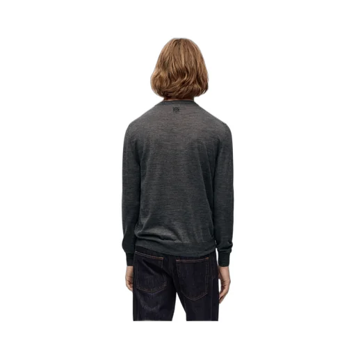 L Intarsia Wool Sweater