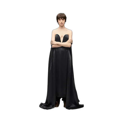 Bustier Dress In Technical Satin