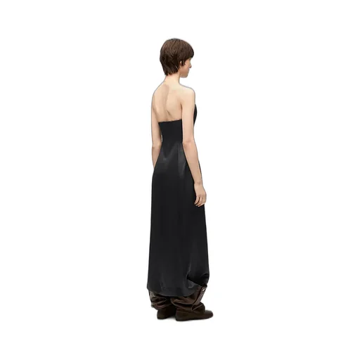 Bustier Dress In Technical Satin