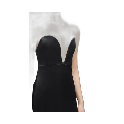 Bustier Dress In Technical Satin