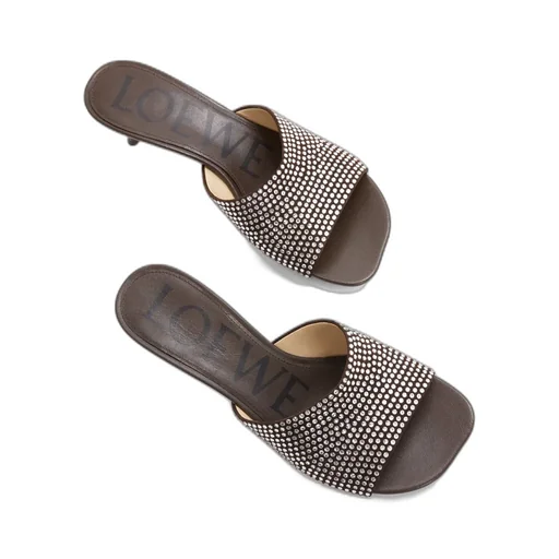 Petal Embellished Slip-On Mules