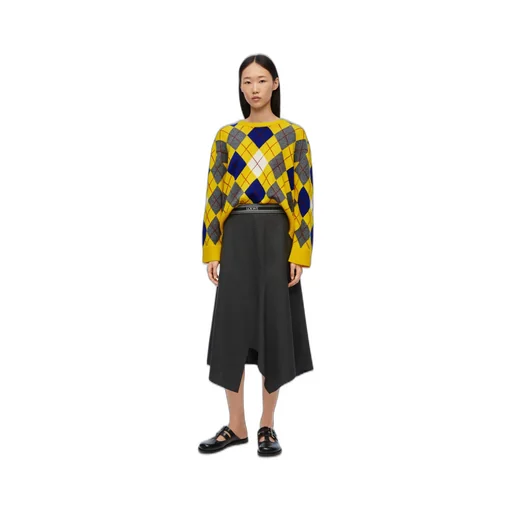 Argyle Crewneck Knitted Jumper