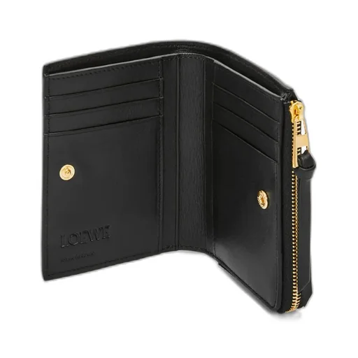 Embossed Loewe Slim Compact Wallet