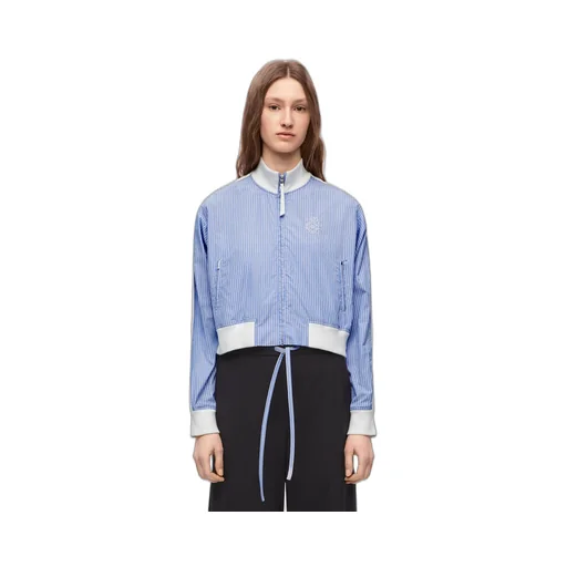 Tracksuit Jacket In Striped Cotton