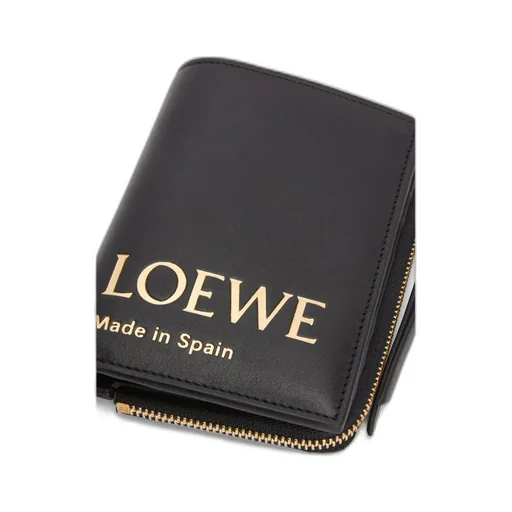 Embossed Loewe Slim Compact Wallet