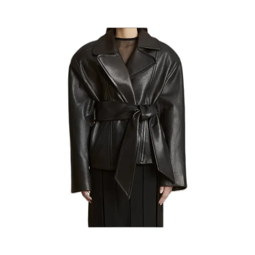 Dolores Oversized-Fit Biker Jacket