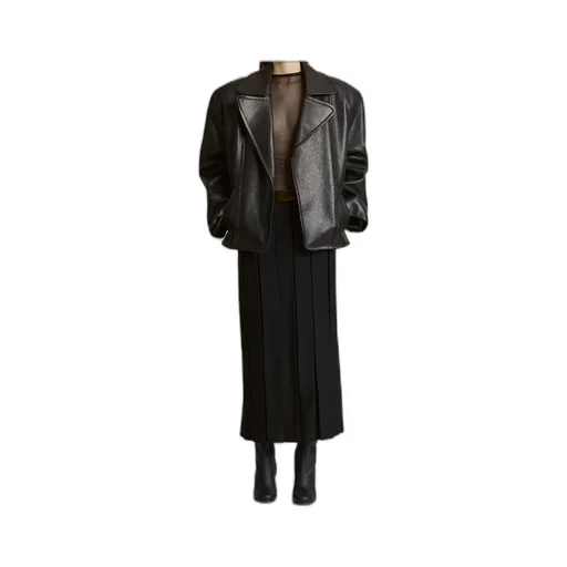 Dolores Oversized-Fit Biker Jacket